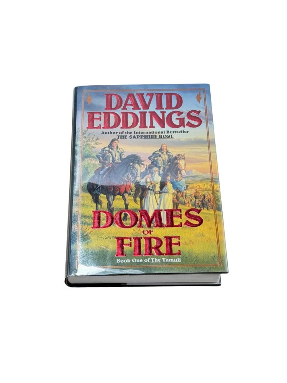 Domes of FIre David Eddings Book HC DJ First Edition First Printing 1993 USA